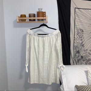 White off the shoulder summer dress